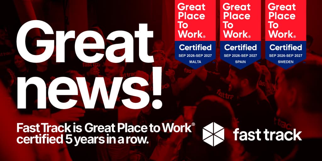 Fast Track marks ten years with fifthconsecutive Great Place to Work®certification