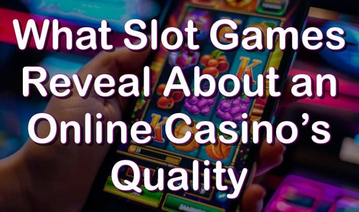 What Slot Games Reveal About an Online Casino