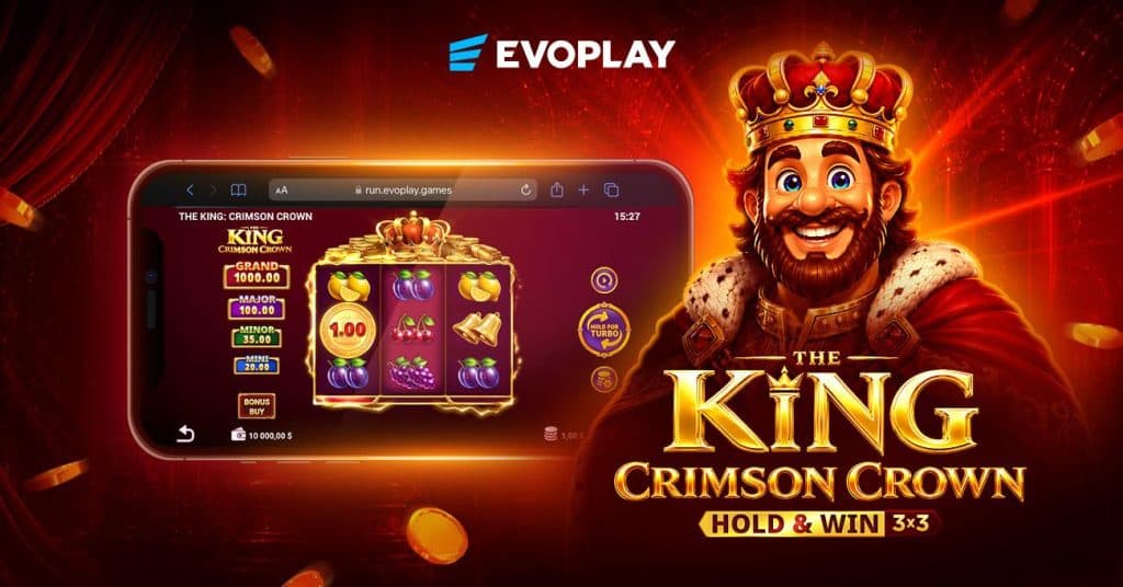 Evoplay expands regal slot franchise with The King: Crimson Crown