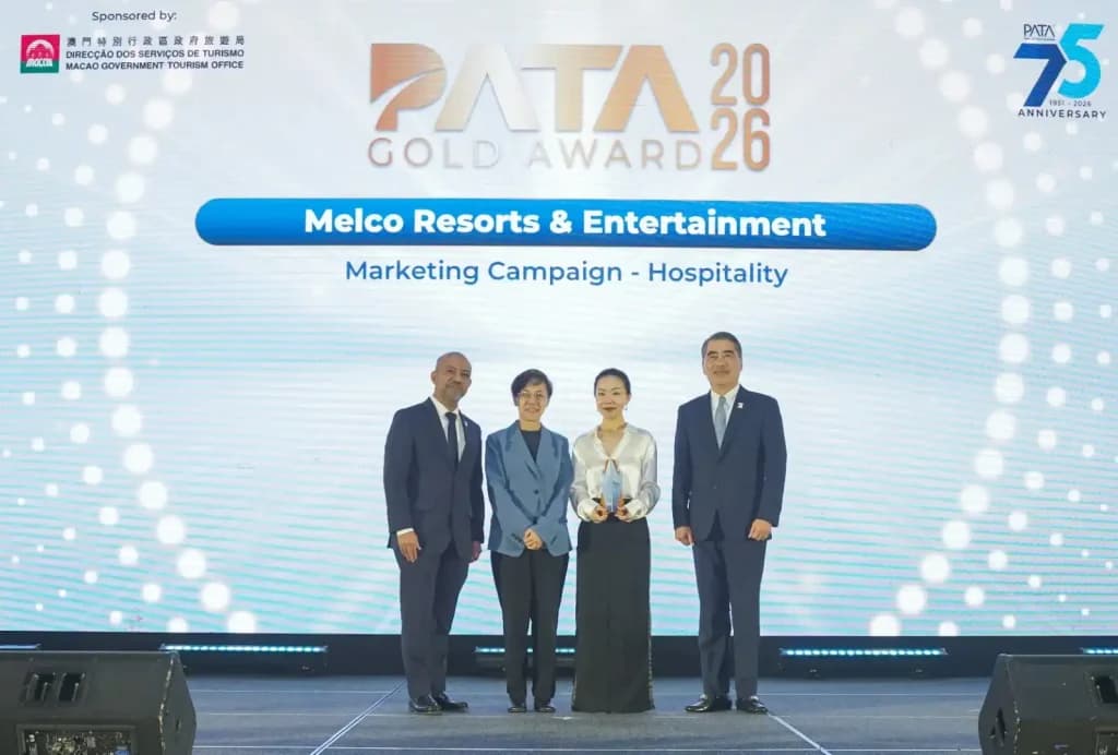Melco secures double win at PATA Gold Awards 2026 for Marketing Excellence and Sustainability