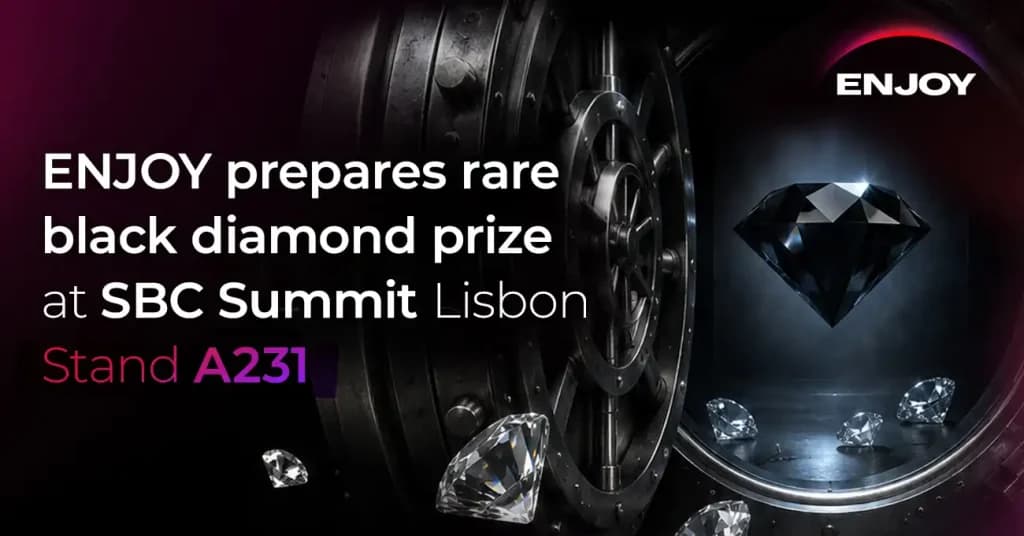 ENJOY to unveil rare black diamond prize at SBC Summit Lisbon 2026