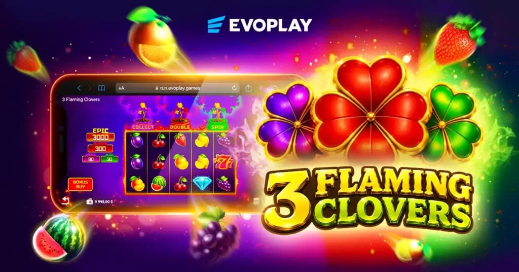 Evoplay unveils 3 Flaming Clovers packed with epic jackpots