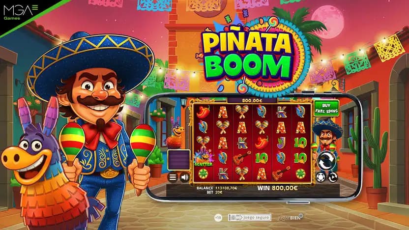 MGA Games brings Mexican fiesta to reels with new video slot Piñata Boom