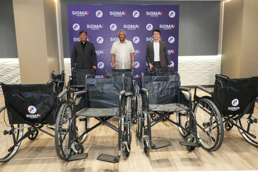 PAGCOR receives 3,500 wheelchairs from SiGMA Foundation for nationwide distribution