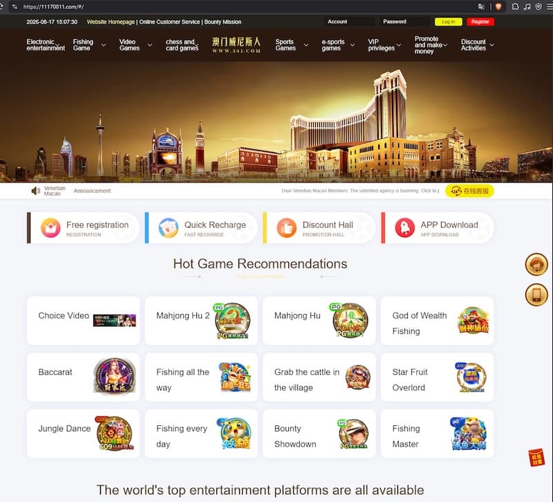 Infoblox tracks 1.7M illegal Chinese gambling domains, flags Venetian Macao impersonation