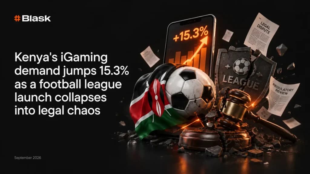 iGaming demand in Kenya jumps 15.3% as planned football league kickoff collapses amid legal battles