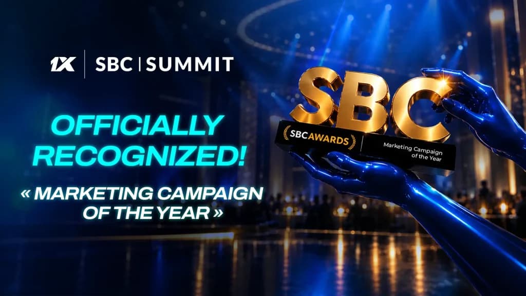 International recognition: 1xBet honored with award at the SBC Awards in Lisbon