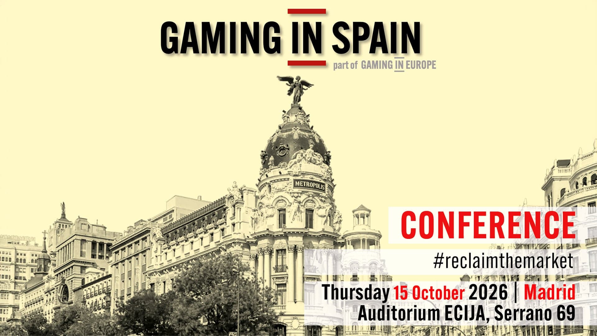 Gaming in Spain Conference sets agenda for October 15