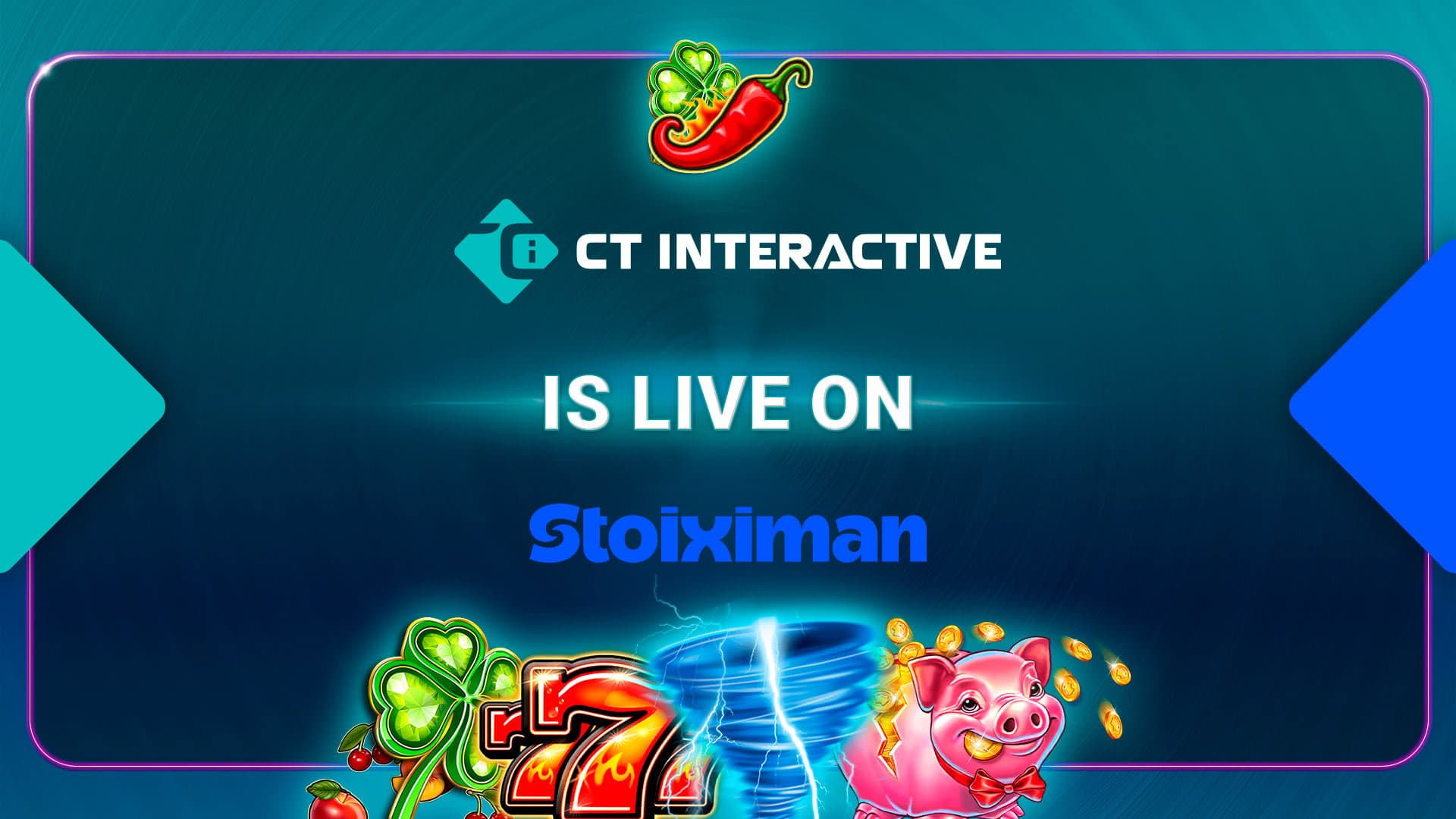 CT Interactive launches 30 games with Greek operator Stoiximan