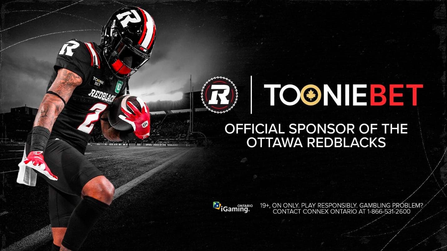 ToonieBet named official sportsbook partner of CFL's Ottawa Redblacks