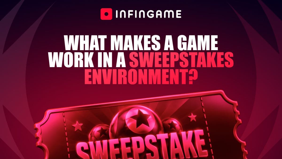 Infingame explores what actually makes a game work in a sweepstakes environment