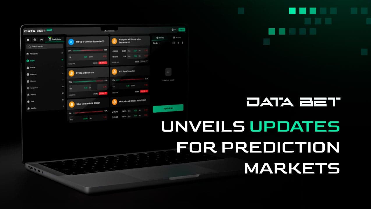 DATA.BET updates Prediction Markets offering with fast betting options
