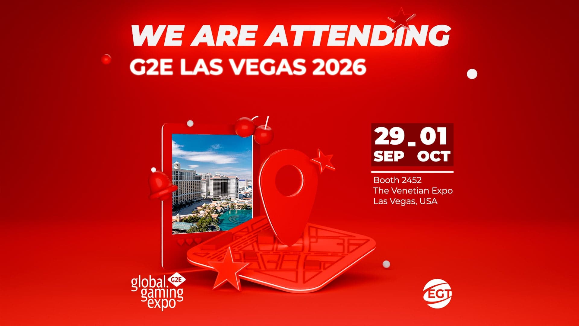 EGT to highlight new jackpots, ETG solutions and more at G2E Las Vegas 2026