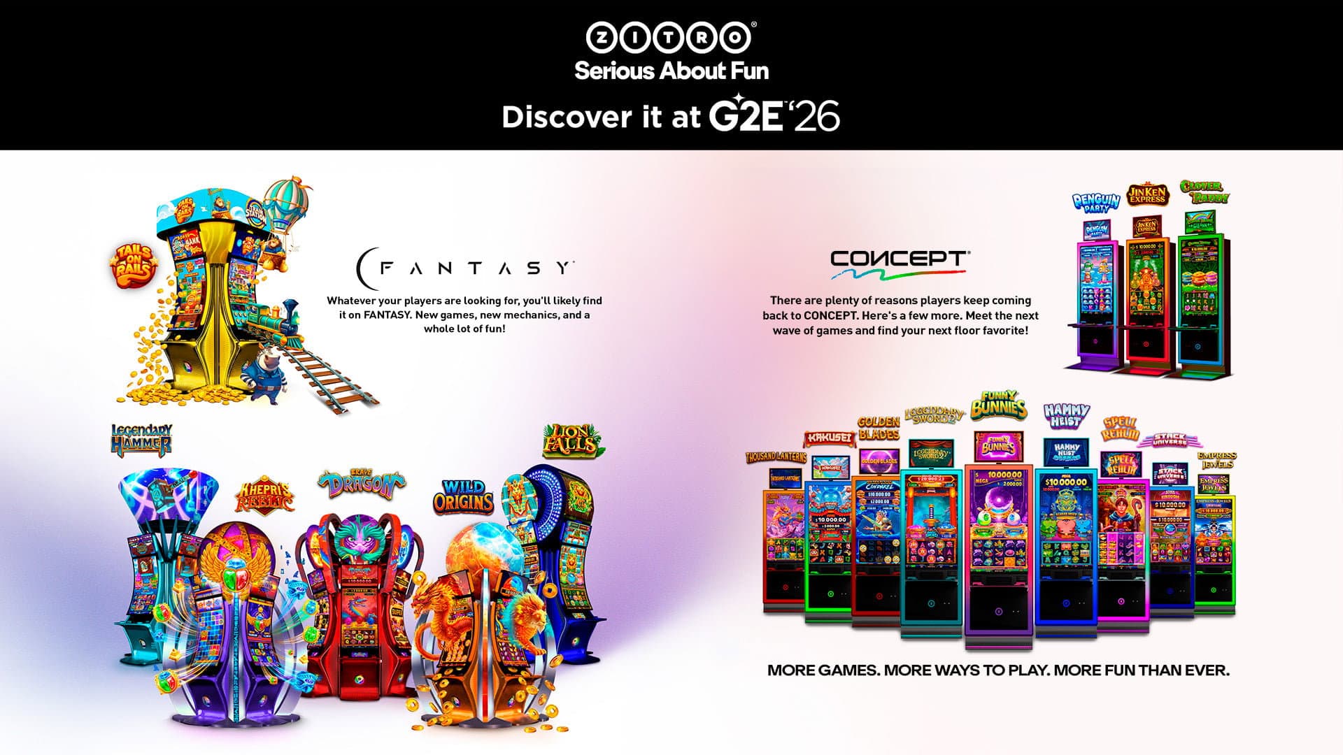 Zitro to showcase new FANTASY and CONCEPT games at G2E Las Vegas