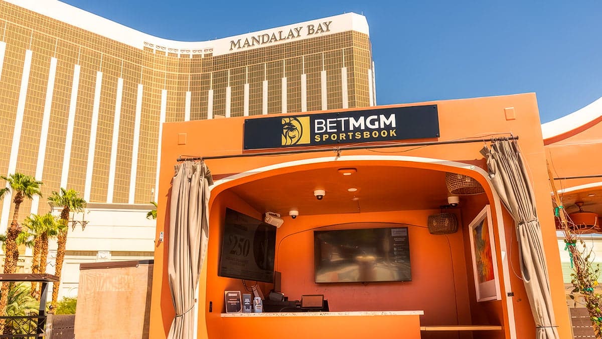 BetMGM opens its first poolside sportsbook at Tailgate Beach Club in Mandalay Bay Resort and Casino