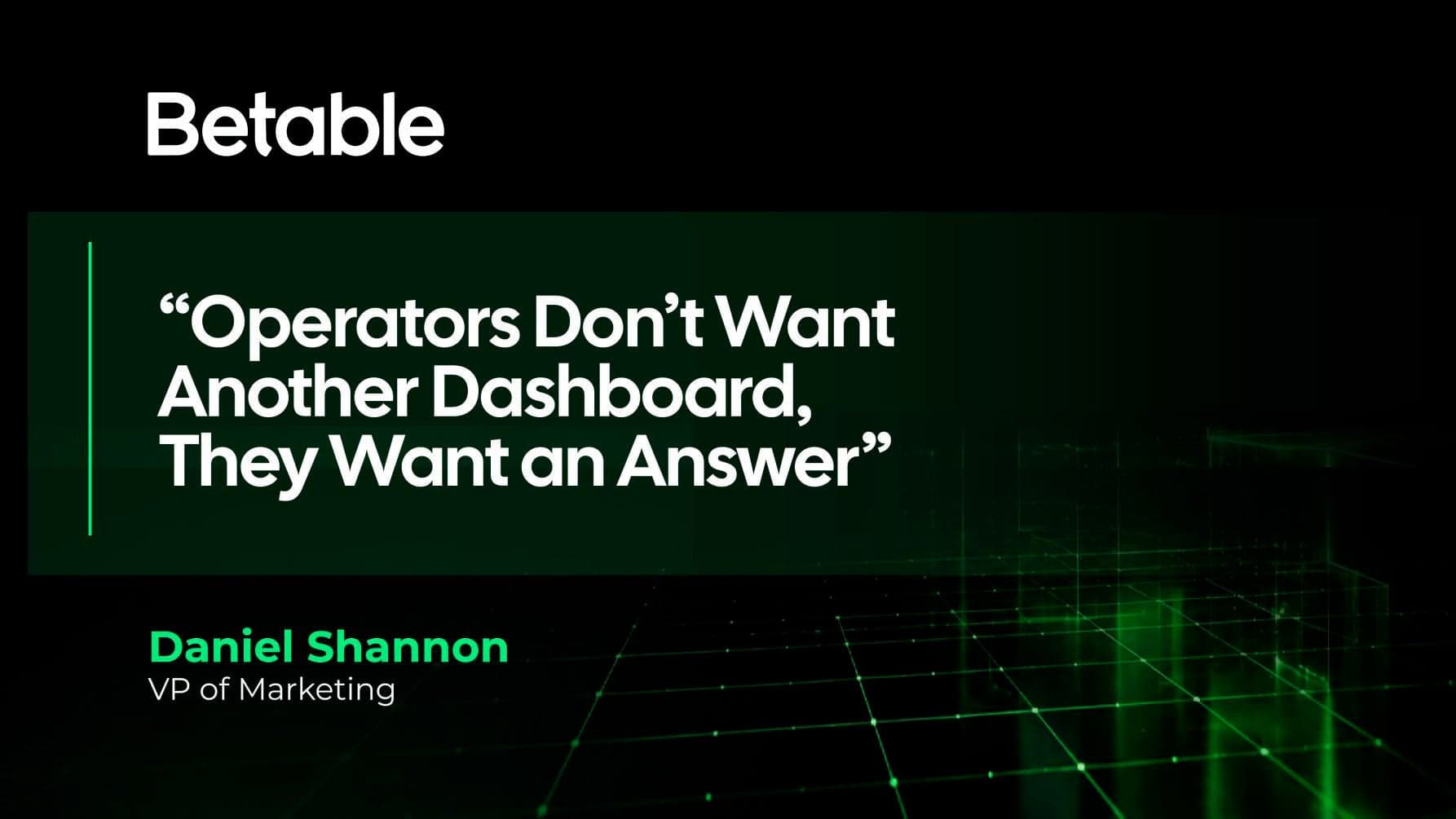 Betable to showcase single-stack platform, new AI data layer at SBC Summit Lisbon