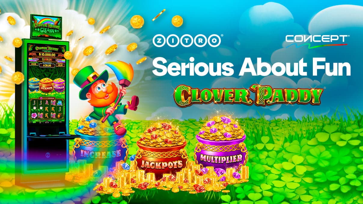 Zitro introduces Clover Paddy with two titles for CONCEPT cabinet
