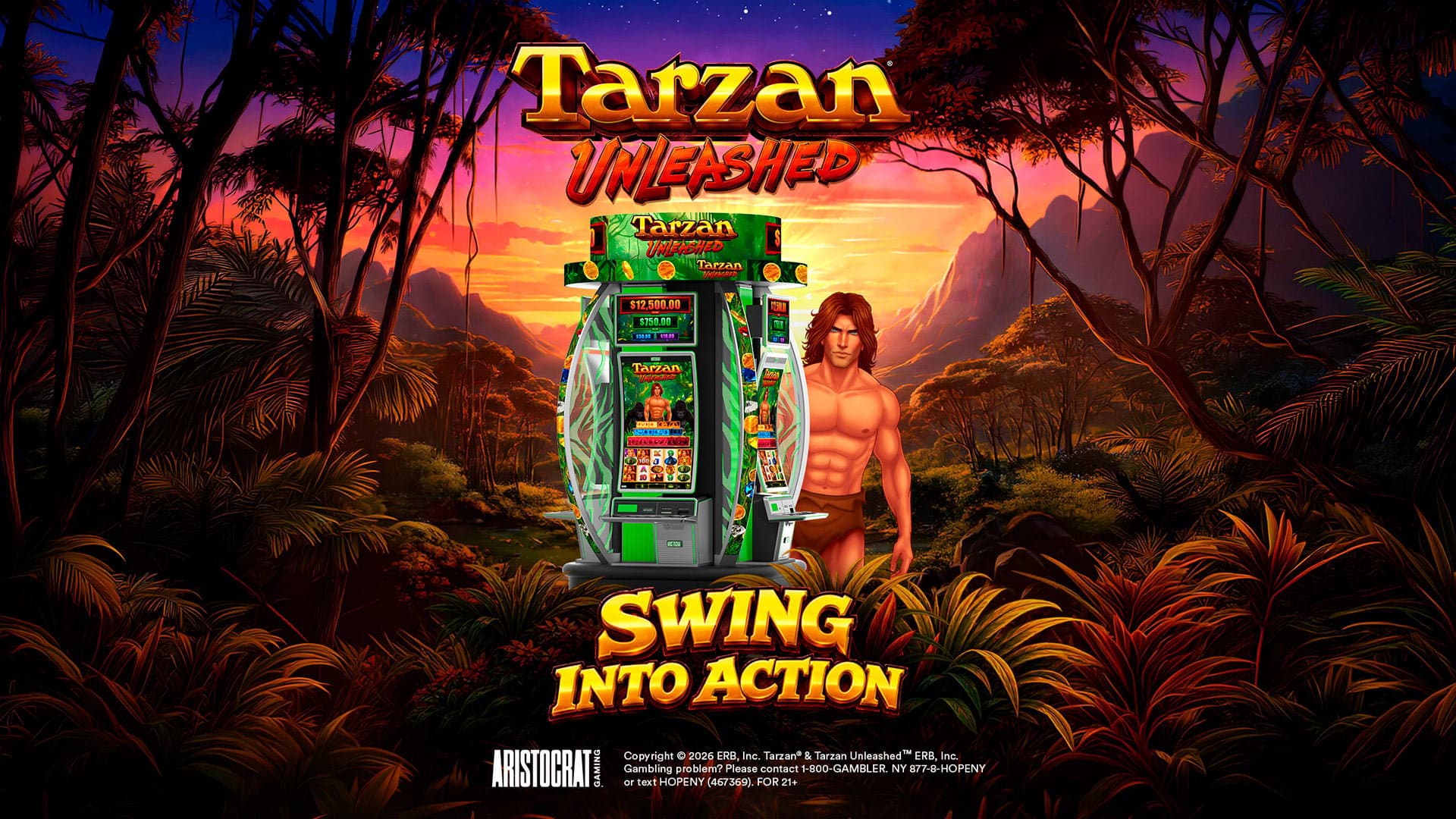Aristocrat Gaming rolls out Tarzan Unleashed across North American casinos