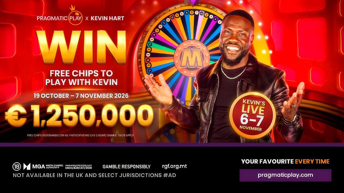 Pragmatic Play launches three-phase Kevin Hart campaign ahead of November live casino sessions