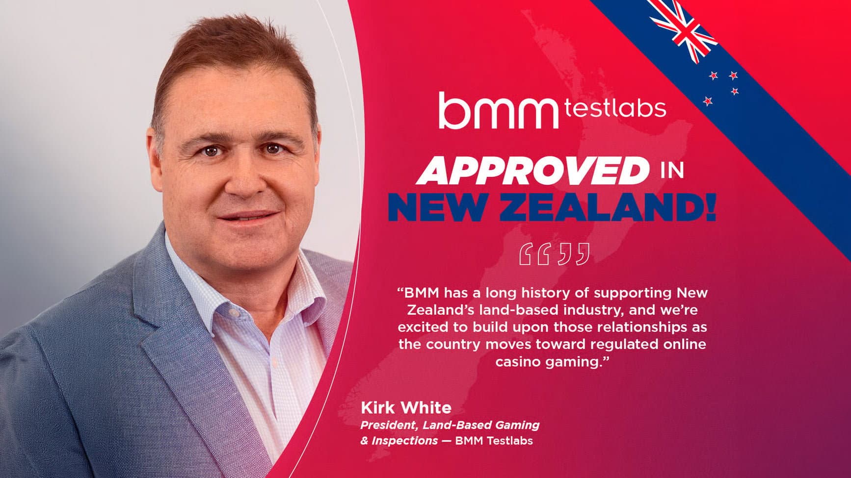 BMM Testlabs secures approval to test and certify online casino products in New Zealand